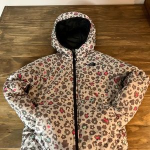 Kids: Girls size 10/12 North Face reversible Puffer Jacket